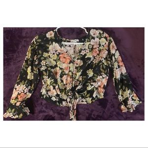 Long-sleeve crop top (billabong)